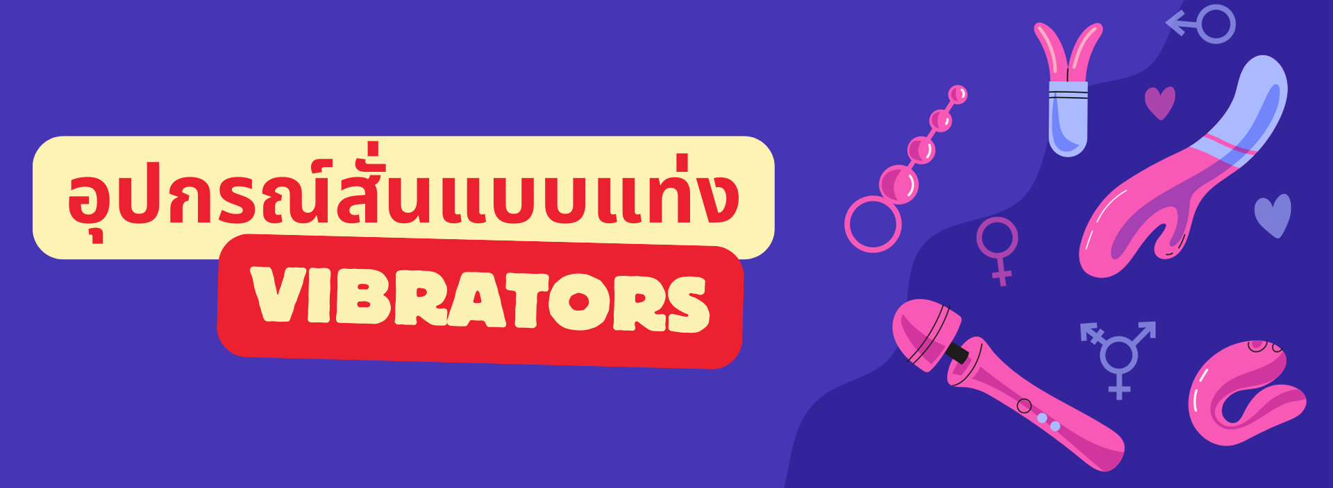 อุปกรณ์สั่นแบบแท่งไวเบรเตอร์ VIBRATORS