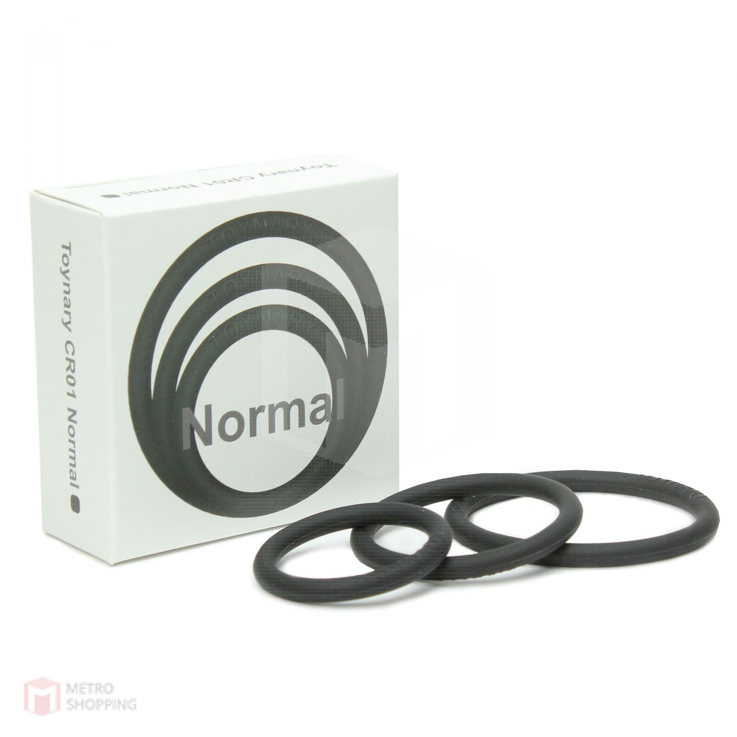 Toynary CR01 Normal- 100% Silicone Cock Rings Black (ห่วงรัดโคน) เครื่องประดับอย่างหนึ่งสำหรับผู้ชาย เพื่อความเท่ อึด ทน นาน