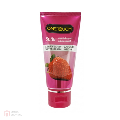 One Touch Lubricant Gel Personal Strawberry 75 ML (เจลหล่อลื่นวันทัชสตรอเบอรี่)