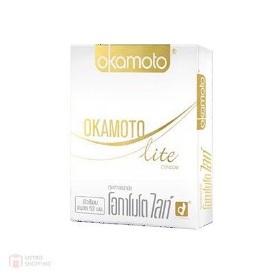 ถุงยางอนามัย Okamoto Lite (บางและยืดหยุ่นสูง)