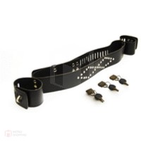 Hybrid Style Handcuffs With Belt Set With Locks And Keys SM-018