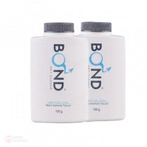 Bond Talcum Menthol Chill พร้อมสารสกัดจากดอกคาโมไมล์ ช่วยป้องกันการระคายเคืองผิว เหมาะสำหรับนักกีฬา และผู้ชายทั่วไป ใช้ได้ทั้งใต้วงแขน และข้อพับที่อับชื้น