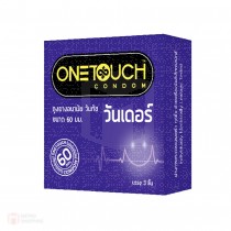 ถุงยางอนามัย ONETOUCH Wonder(ถุงยางอนามัยวันทัช วันเดอร์) ขนาด 60 mm. รุ่น 1 กล่อง 3 ชิ้น