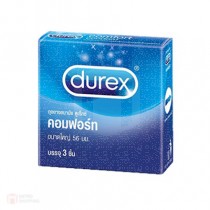 ถุงยางอนามัย Durex Comfort (ใหญ่ 56 mm) 
