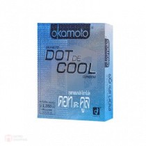ถุงยางอนามัย Okamoto Dot De Cool (ปุ่มเยอะ เจลเย็น)