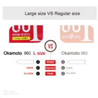 ถุงยางญี่ปุ่น Okamoto 0.01 Size L Box of 3