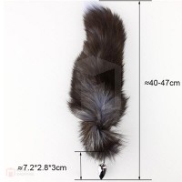 Anal Toys Fox Tail (หางจิ้งจอก ขนนุ่ม หัวสแตนเลส)