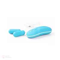 10 Function Dual Bullet Vibrator Blue (อุปกรณ์สั่นลูกสั่น 2 ลูก)