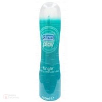 Durex Play Tingle 100ml. เจลหล่อลื่น กลิ่นเสปียร์มินต์ ที่ให้สูตรเย็น ขณะใช้ ช่วยเพิ่มความสุขให้ทุกๆโอกาสเป็นโอกาสพิเศษ โดยเป็นเนื้อเจลใส 