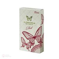 ถุงยางญี่ปุ่น Glamourous Butterfly Dot Box of 8