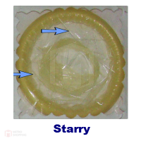 ถุงยางอนามัย Buddy Star (แบบดาวกระจาย)