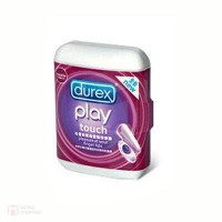 DUREX PLAY TOUCH  สวมใส่สบายที่ปลายนิ้วของคุณและนำไปสัมผัสในจุดที่คุณต้องการเพื่อการสั่นที่เสียวซ่าน สามารถกดปุ่มเปิด-ปิดได้ เวลาใช้งานรวมประมาณ 40นาที ไม่สามารถเปลี่ยนแบตเตอรี่ได้