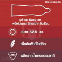 ถุงยางอนามัย DUREX FETHERLITE BOX OF 12 (แบบบาง)