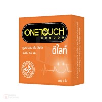 ถุงยางอนามัย ONETOUCH Delight (ถุงยางอนามัยวันทัช ดีไลท์) ขนาด 54 mm. 1 กล่อง 3 ชิ้น