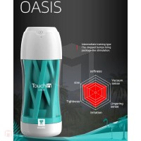 TouchIn Vibrator Cup (Oasis Green สีเขียว สั่น ชาร์จ USB)