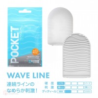 Pocket Tenga Wave Line (สำหรับพกพา สีฟ้า)