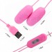 Dual Egg Vibrator 10 Function USB Pink (อุปกรณ์สั่น)